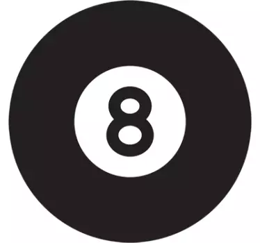 Autocolante de desporto 8 ball - TenStickers