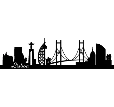 Autocolante de Lisboa Skyline - TenStickers