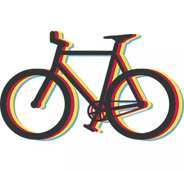 Autocolante de parede bicicleta - TenStickers