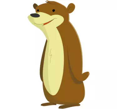 Autocolante de parede infantil marmota - TenStickers