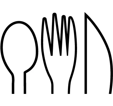 Autocolante de parede Talheres de Mesa - TenStickers