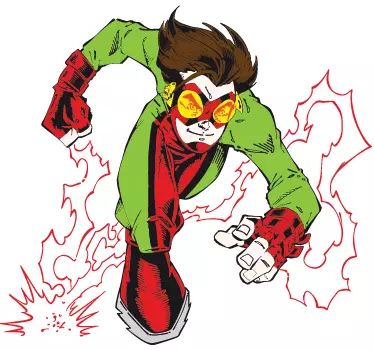 Autocolante de super-heróis Super eletro - TenStickers