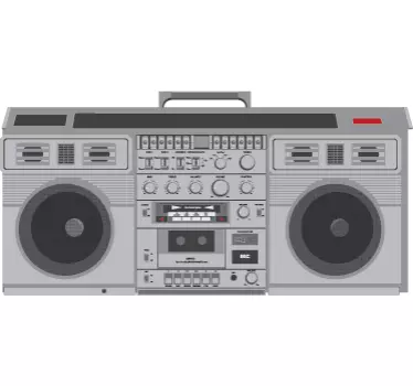 Autocolante decorativo rádio vintage - TenStickers