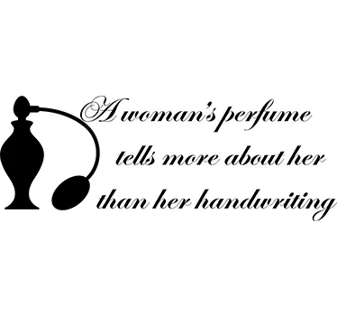Autocolante decorativo a mulher e o perfume - TenStickers