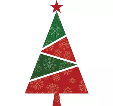 Autocolante decorativo árvore de natal - TenStickers