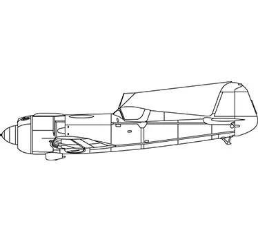 Autocolante decorativo avioneta lateral - TenStickers