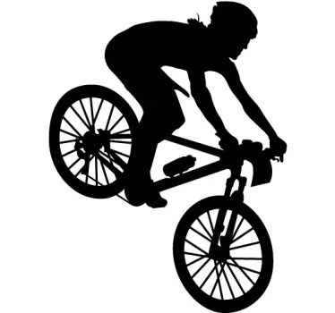 Autocolante decorativo ciclista BTT - TenStickers