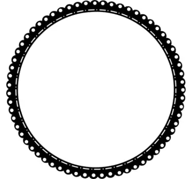 Autocolante decorativo círculo contorno - TenStickers