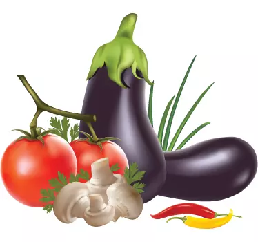 Autocolante decorativo comida saudável - TenStickers