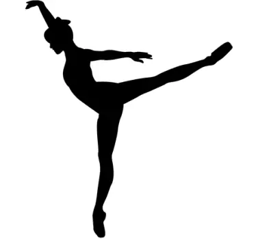 Autocolante decorativo dançarina ballet - TenStickers