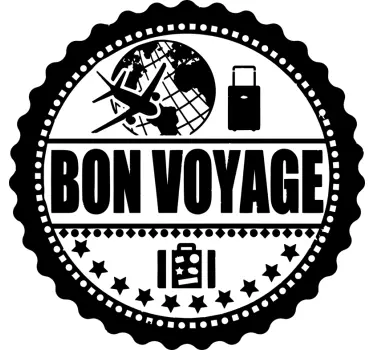 Autocolante decorativo de boa viagem - TenStickers