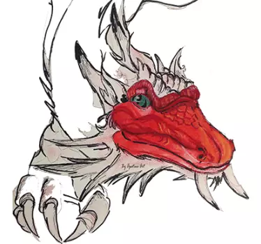 Autocolante decorativo dragão oriental - TenStickers