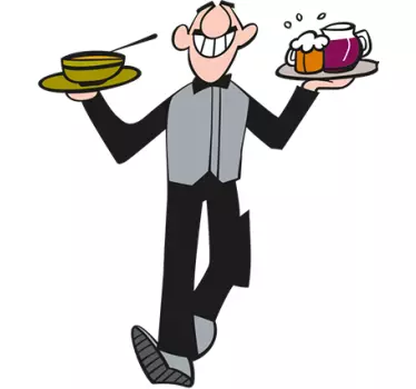 Autocolante decorativo empregado de mesa - TenStickers