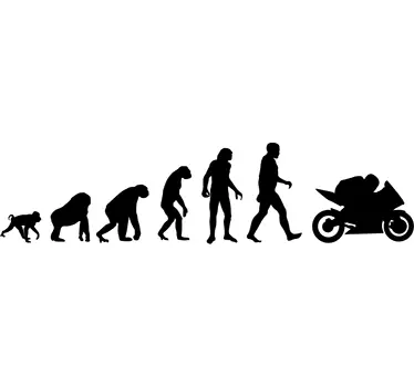 Autocolante decorativo evolução motas - TenStickers