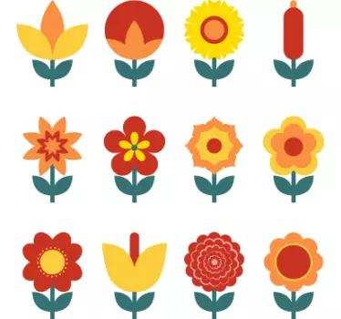 Autocolante decorativo flores para interruptor - TenStickers