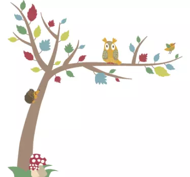 Autocolante decorativo folhas de Outono - TenStickers