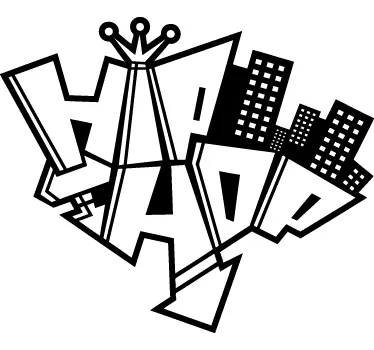 Autocolante decorativo grafitti hip hop - TenStickers