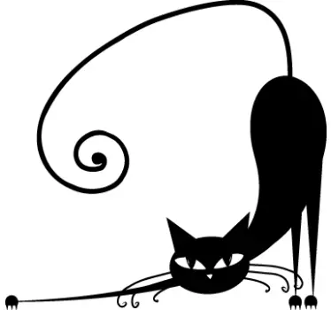 Autocolante decorativo  gato estilizado - TenStickers