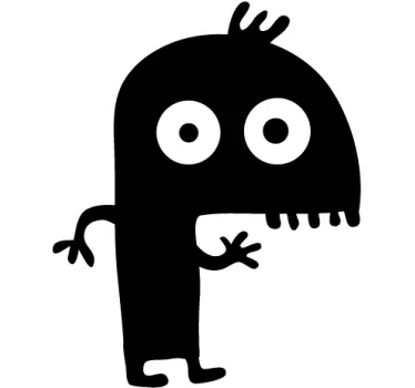Autocolante decorativo infantil monstro - TenStickers