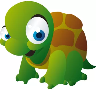 Autocolante decorativo infantil tartaruga bebé - TenStickers