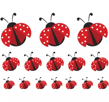 Autocolante decorativo joaninhas - TenStickers