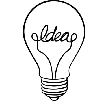 Autocolante decorativo lâmpada ideias - TenStickers