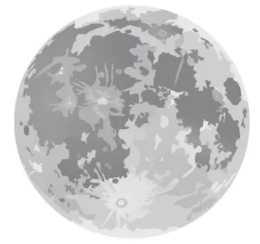 Autocolante decorativo lua cheia - TenStickers