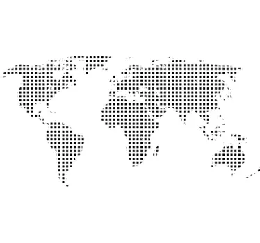 Autocolante decorativo mapa Mundo pontos - TenStickers