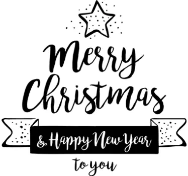 Autocolante decorativo Merry Christmas - TenStickers
