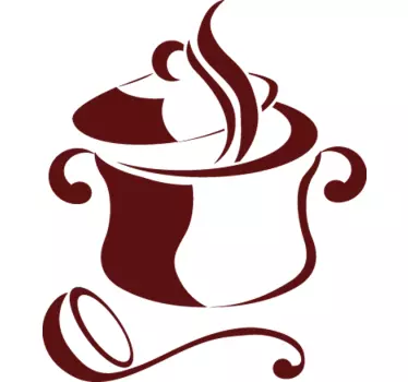 Autocolante decorativo panela de sopa - TenStickers