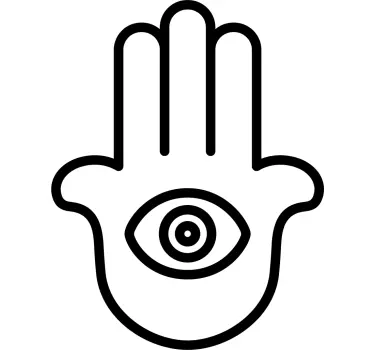 Autocolante decorativo para carros Símbolo hamsa - TenStickers