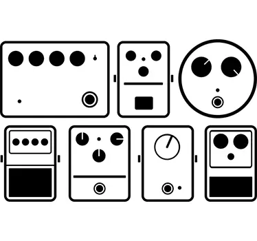 Autocolante decorativo pedais de música - TenStickers