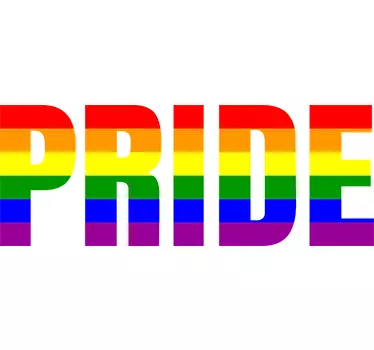Autocolante decorativo pride gay - TenStickers