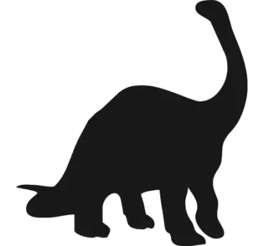 Autocolante decorativo quadro negro do dinossauro do diplodocus - TenStickers