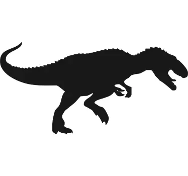 Autocolante decorativo quadro negro do tiranossauro rex - TenStickers