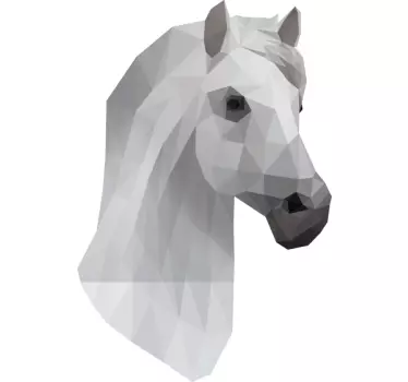 Autocolante decorativo retrato de cavalo - TenStickers