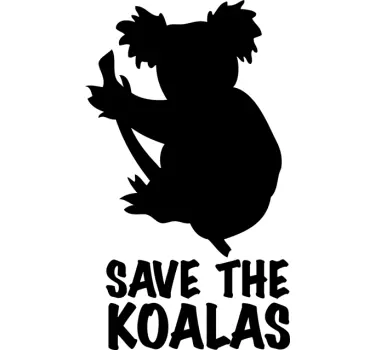 Autocolante decorativo salva Koalas - TenStickers