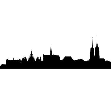 Autocolante decorativo skyline Breslávia - TenStickers