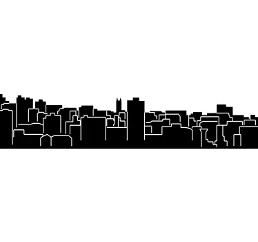 Autocolante decorativo skyline Bristol - TenStickers