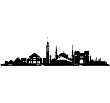 Autocolante decorativo skyline Cairo - TenStickers