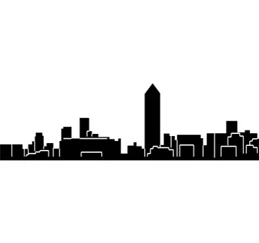 Autocolante decorativo skyline Lyon - TenStickers