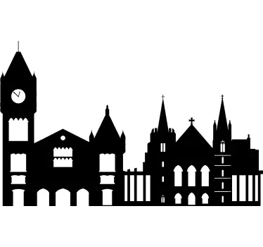 Autocolante decorativo skyline Perth - TenStickers