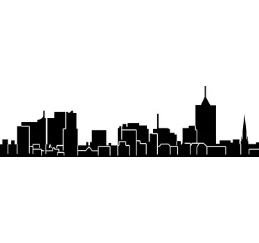 Autocolante decorativo skyline Posnânia - TenStickers