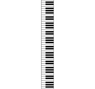 Autocolante decorativo teclado piano - TenStickers