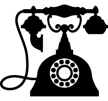 Autocolante decorativo telefone vintage - TenStickers
