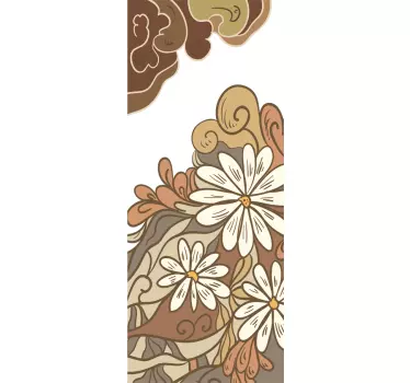 Autocolante decorativo vintage flores - TenStickers