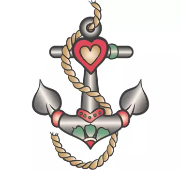 Autocolante decorativos tatuagem âncora - TenStickers