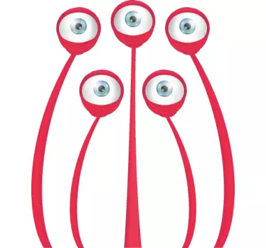 autocolante do monstro de cinco olhos autocolante - TenStickers