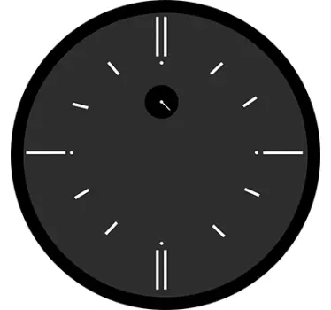 autocolante do relógio analógico - TenStickers