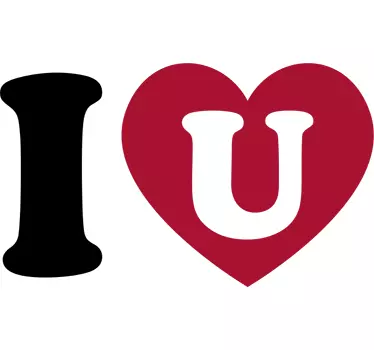 Autocolante eu amo-te - TenStickers